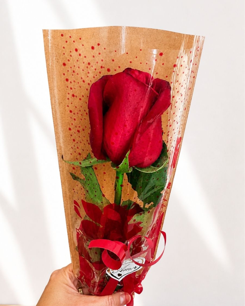 Botão de Rosa Decorado.